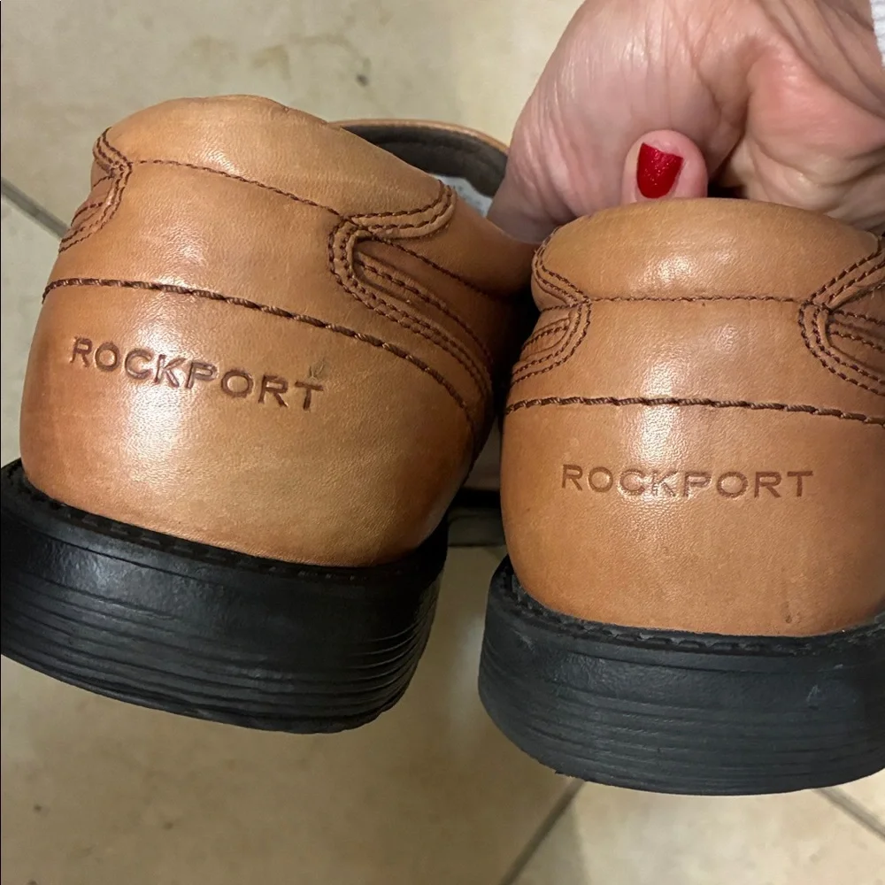 Rockport Tan Leather Men’s Loafers Sz 101/2